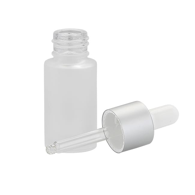 Silver Frosted Glass Dropper | ZHPJ | APC Packaging