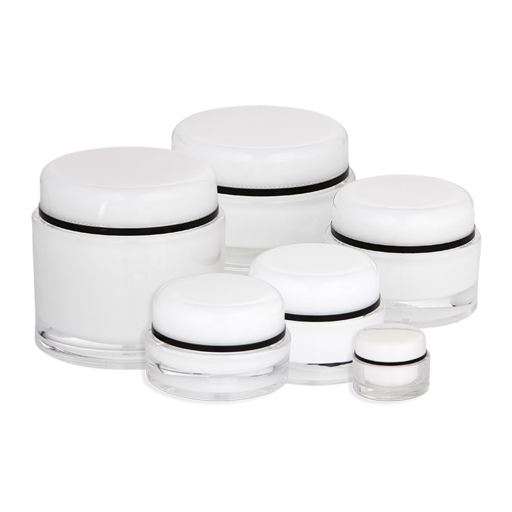 Related product: J03 |  Shiny silver trim acrylic jars