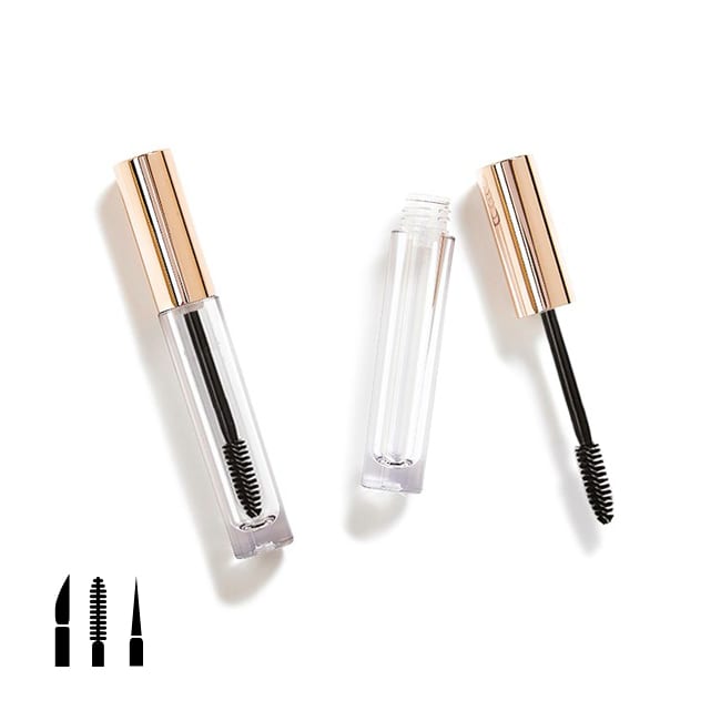 Gold Mascara Wand and Clear Bottle l YYDL7023 l APC Packaging